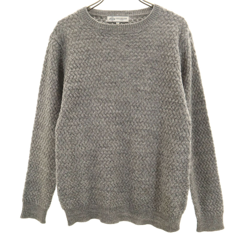 ビーミング ウールブレンド 長袖 セーター M グレー B:MING LIFE STORE by BEAMS ニット レディース拍卖