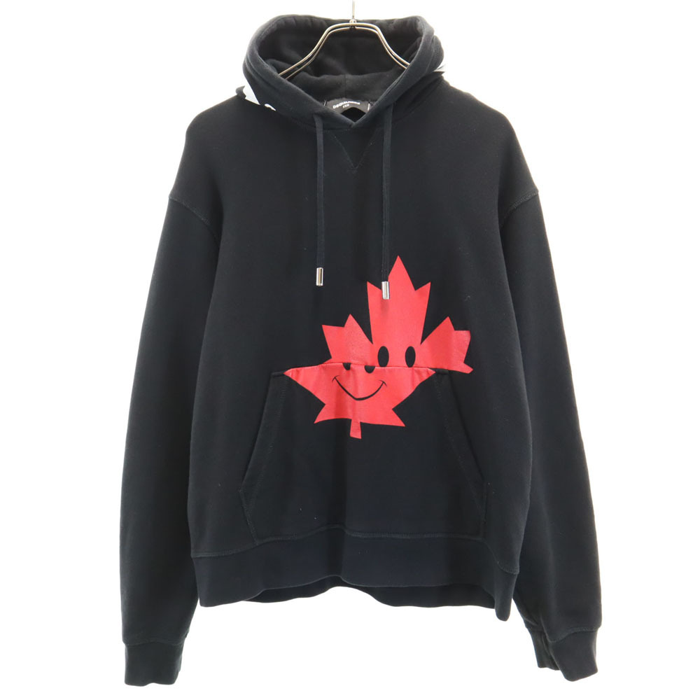 ディースクエアード イタリア製 長袖 パーカー XXS ブラック DSQUARED2 プルオーバー レディース拍卖