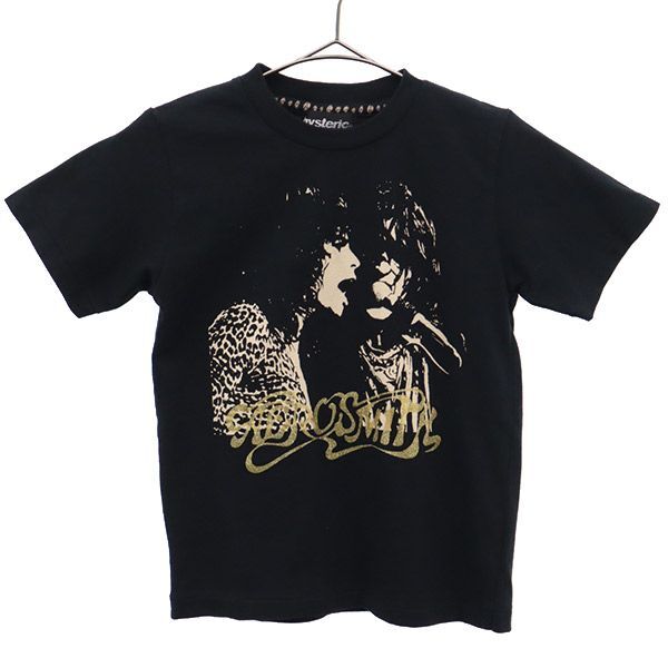ヒステリック エアロスミス プリント 半袖 Tシャツ 110 ブラック系 HYSTERIC キッズ拍卖
