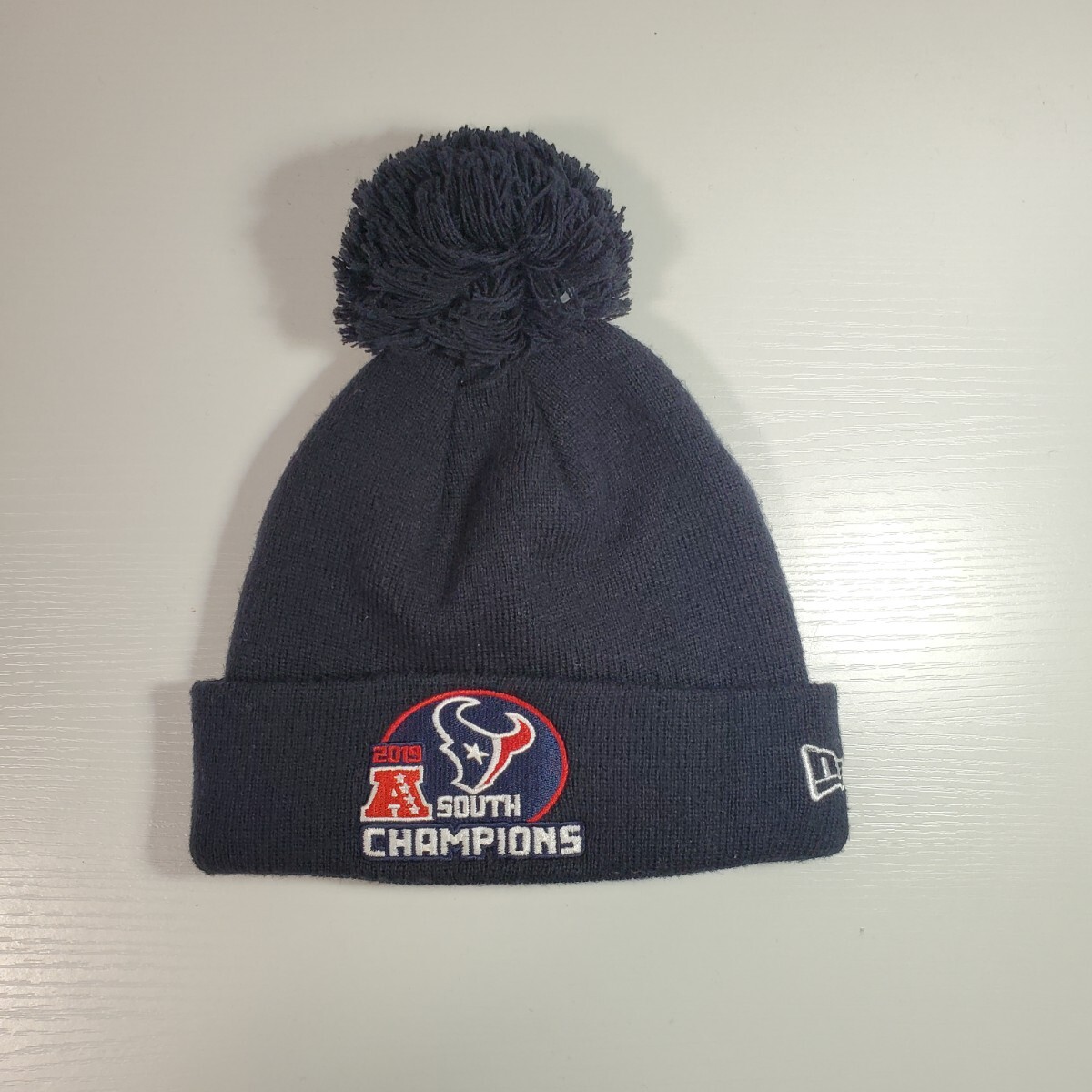 新品 アメリカフットボール ヒューストン・テキサンズ グレー ニット帽 男女兼用 New Era 拍卖