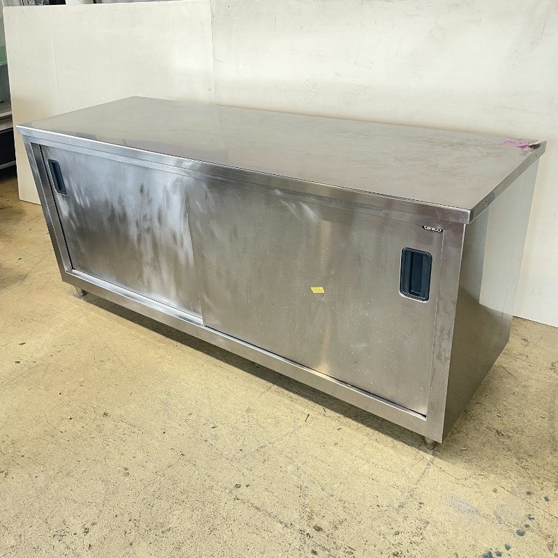 【中古】 業務用 ステンレス 盛付台 幅1800×奥行600×高800mm (No.9704) 厨房機器拍卖