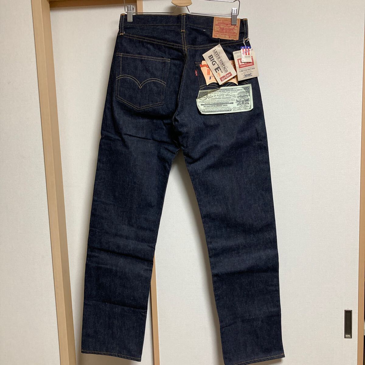 【未使用】LEVI’S リーバイス 501XX 501-0003 W32 L36 バレンシア工場 1955年モデル 米国製 ジーンズ USA製 ボタン裏555 デッドストック拍卖
