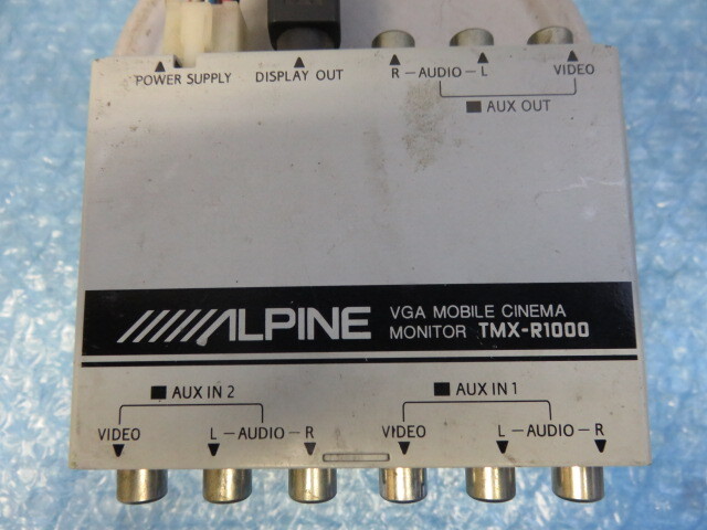 STD3553 動作OK アルパイン 10.2型WVGAフリップダウンモニター ALPINE TMX-R1000用 映像分配器/AVセレクター 本体のみ拍卖