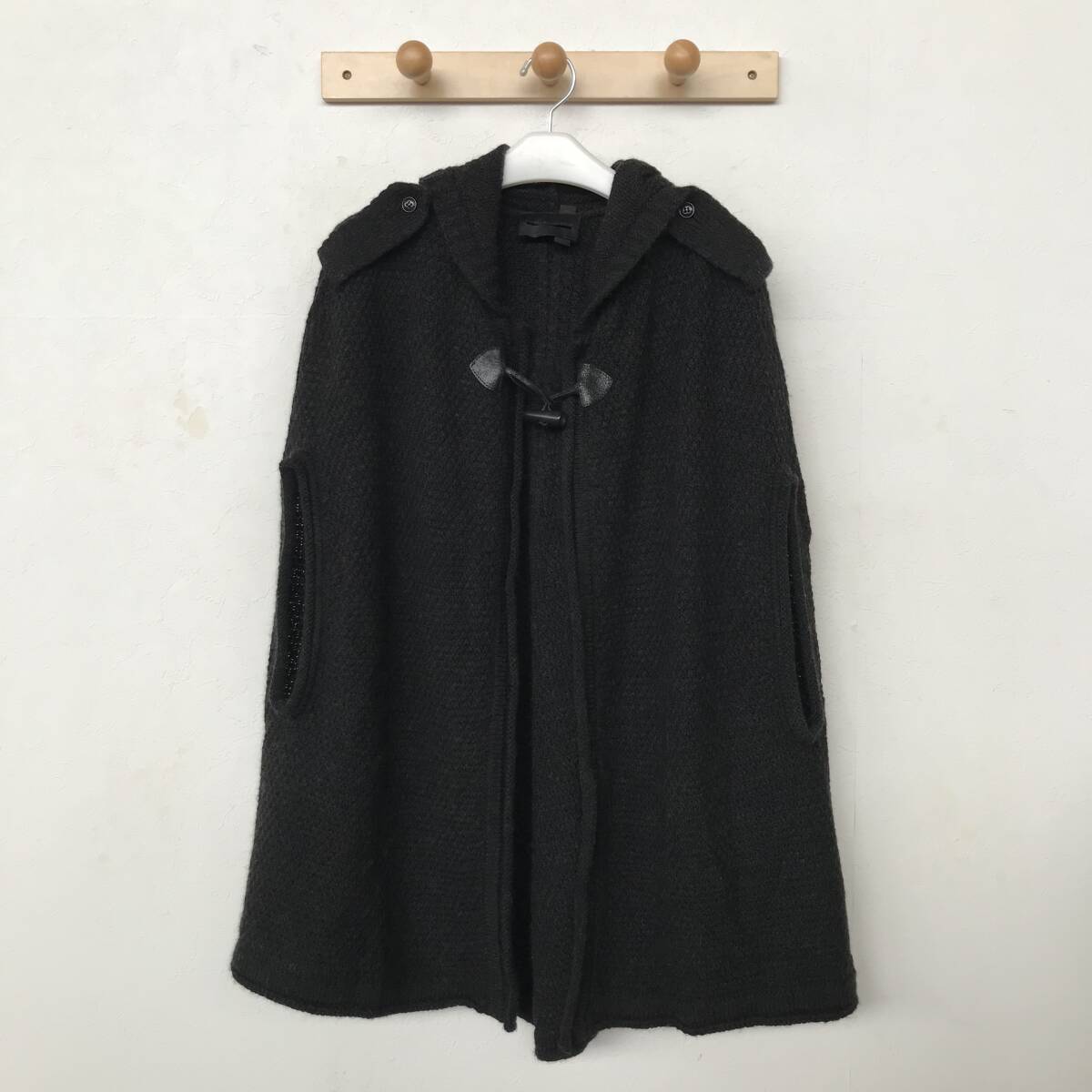 DIESEL BLACK GOLD ディーゼル ブラック ゴールド イタリア製 アルパカブレンド ニットカーディガン フーディー 良品 size XS/L拍卖