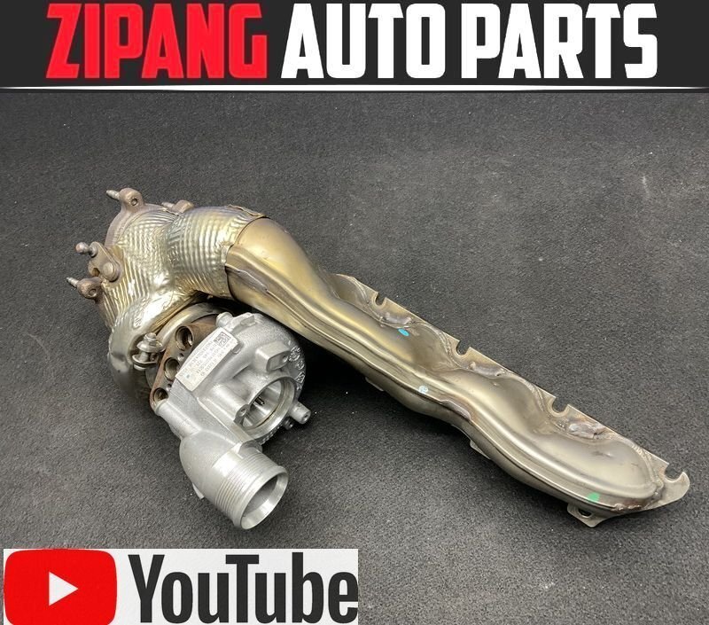 AU107 4H A8 クワトロ ロング 4.0TFSI CTG 純正 タービン/ターボ エキマニ付 ★左バンク側 【動画有り】◎ ★即決★拍卖