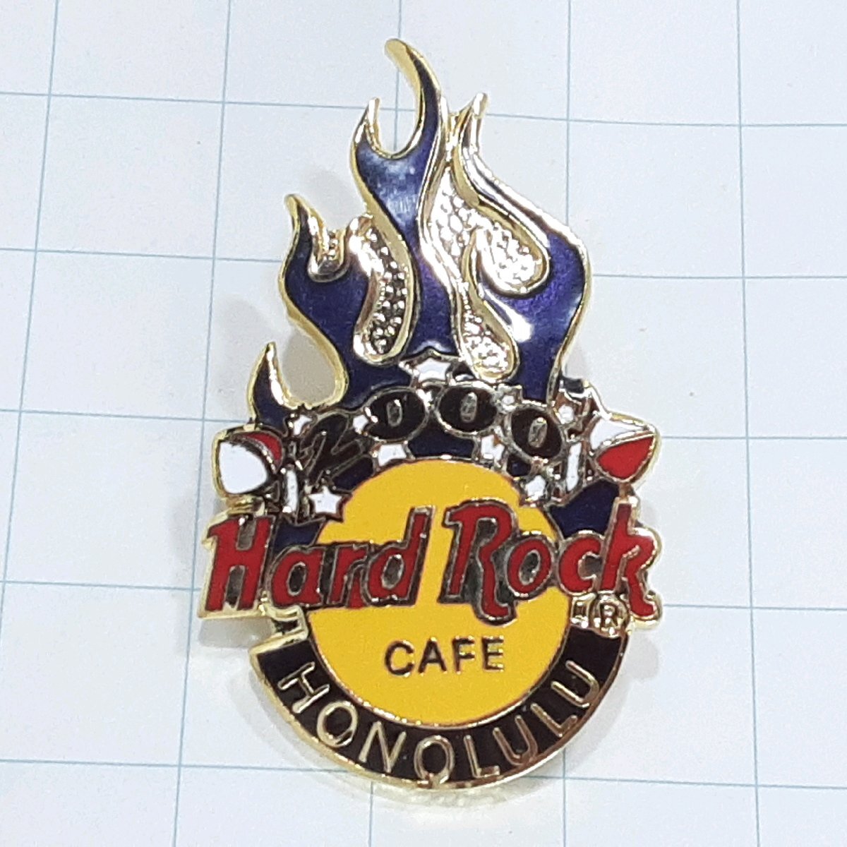 送料無料)Hard Rock Cafe 青い炎 ハードロックカフェ ピンバッジ PINS ブローチ ピンズ A27381拍卖