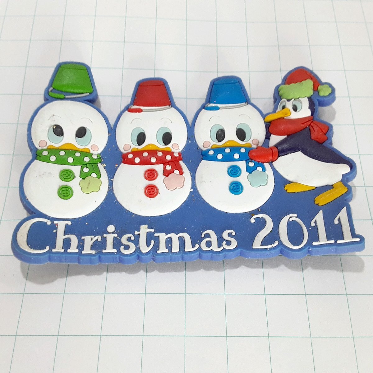 送料無料)TDR ディズニー ドナルド 雪だるま クリスマス 旅行観光記念 マグネット 磁石 A27465拍卖