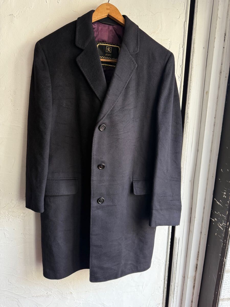 カシミヤ100% チェスターコート ビンテージ拍卖