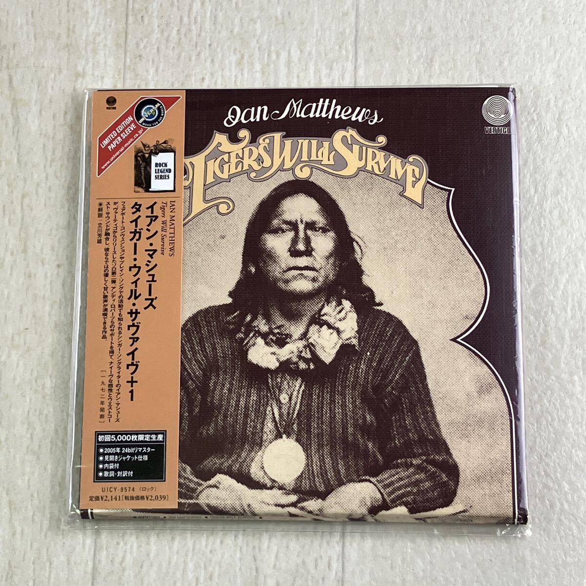 qc2 CD 帯付き 紙ジャケ Iain Matthews イアン・マシューズ タイガー・ウィル・サヴァイヴ+1拍卖