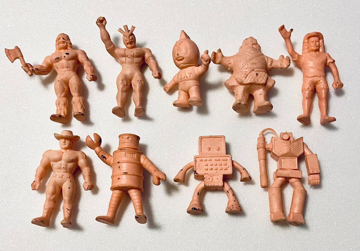 キン肉マン 消しゴム デカ消し テリーマン ジェロニモ カナディアンマン 他 9個セット キン消しフィギュア 当時物拍卖