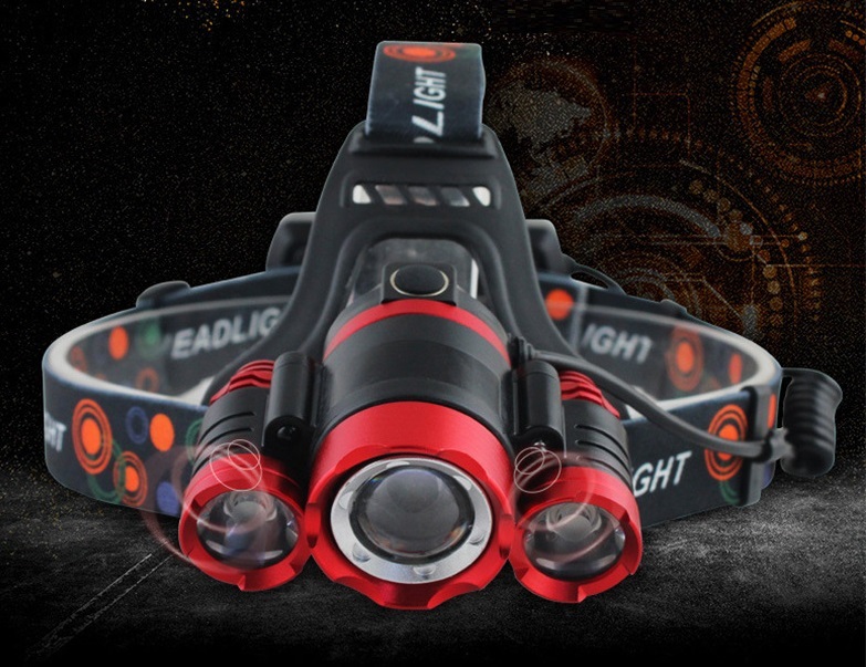 新作5000LM【赤色】CREE T6 LEDヘッドライト 電池 2本 作業灯 釣り アウトドア キャンプ 非常灯 釣り 登山 懐中電灯 防犯 災害拍卖