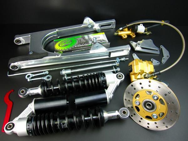 モンキー/ゴリラ 10インチ,12インチホイール対応リアディスクブレーキキット リアショック スイングアーム拍卖