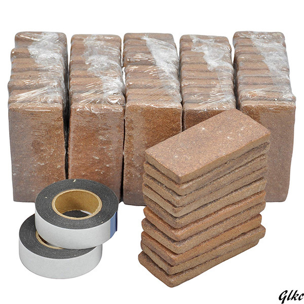 【壁面のリメイクに最適、レンジ台など汚れやすい箇所にも使用可能】レンガ調タイル 4.5×9.5×厚1cm 60枚入り イメチェン拍卖