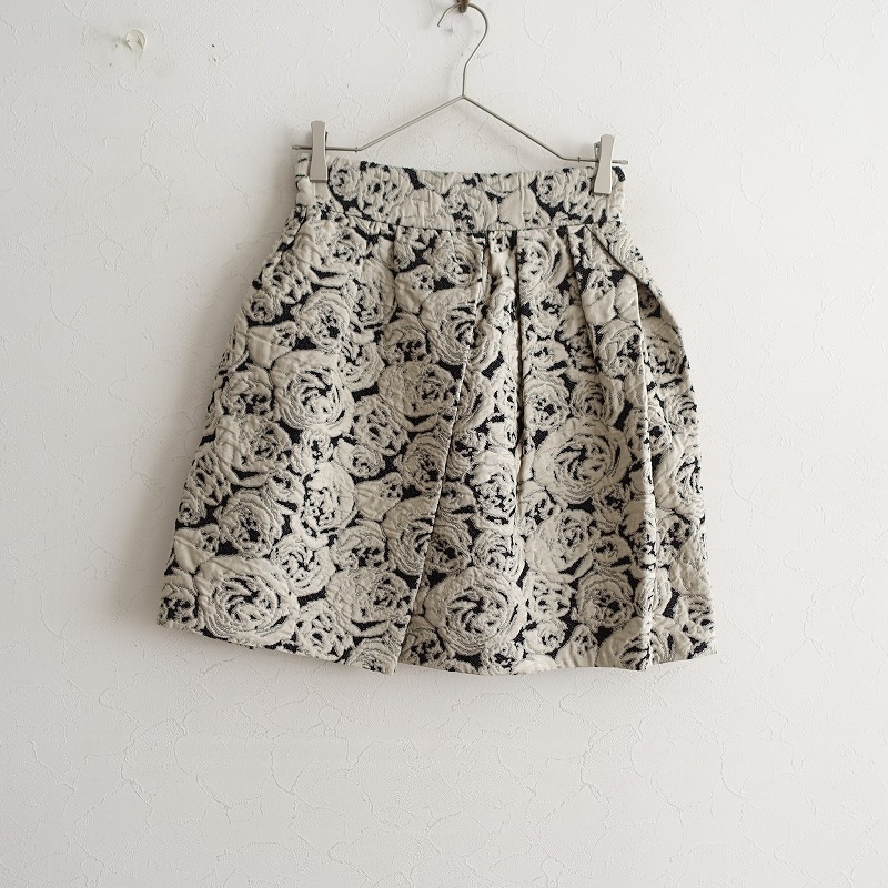 ルールロジェット leur logette *ふくれジャガードタックスカート*0フレアブラック井本雅子ルルロジェッタ(sk33-2411-454)【02L42】拍卖