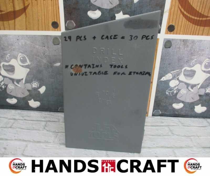 値下げ ★送料無料★ドリルビットセット USA 29個セット 中古品 ※サビ有り【ハンズクラフト宜野湾店】拍卖