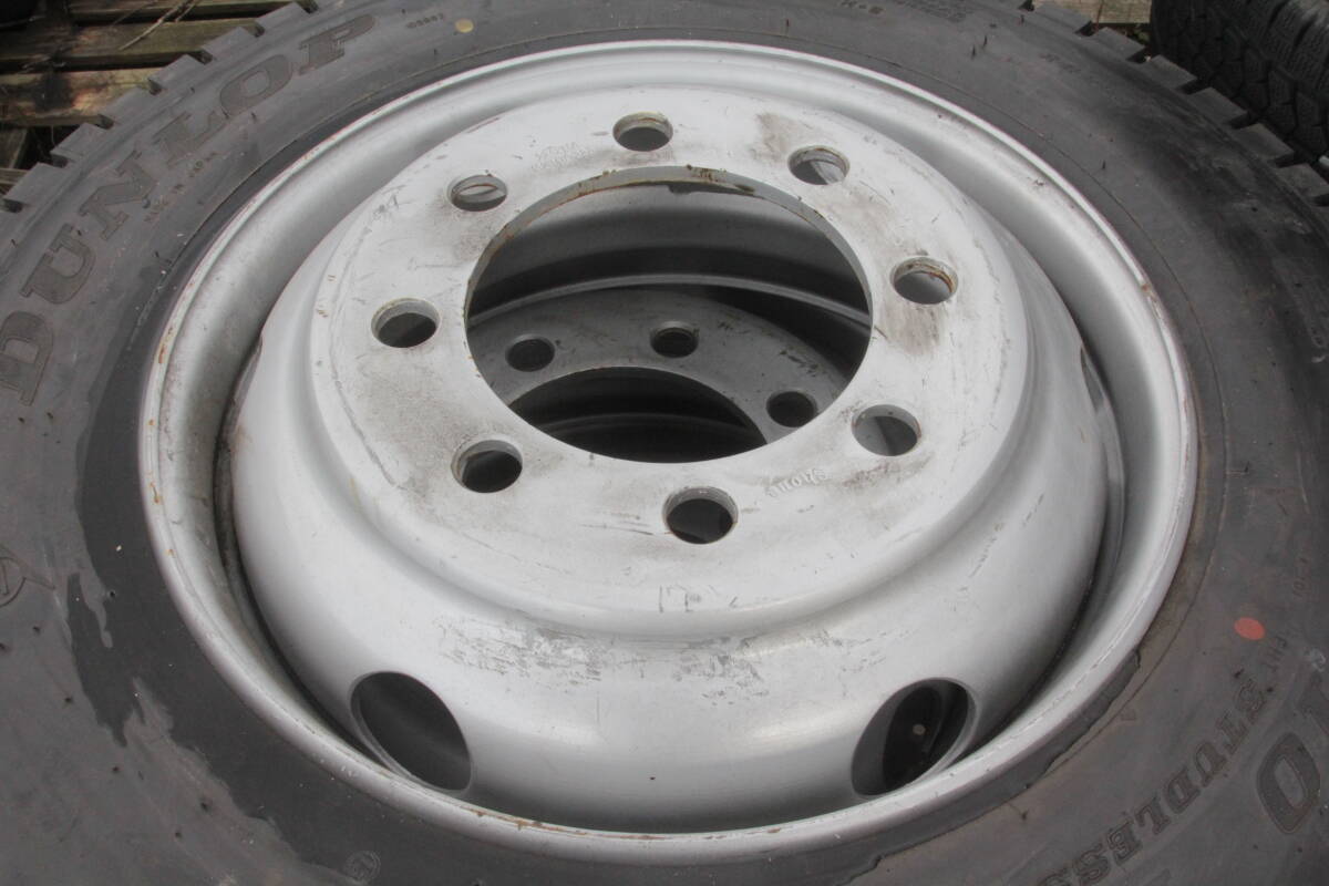 オ4条件付送料無料 6本セット 新品級 ダンロップ冬タイヤ 9R22.5 14PR Shone スチールホイール 22.5×7.50 162 14TC 32.5 8穴 スタッドレス拍卖