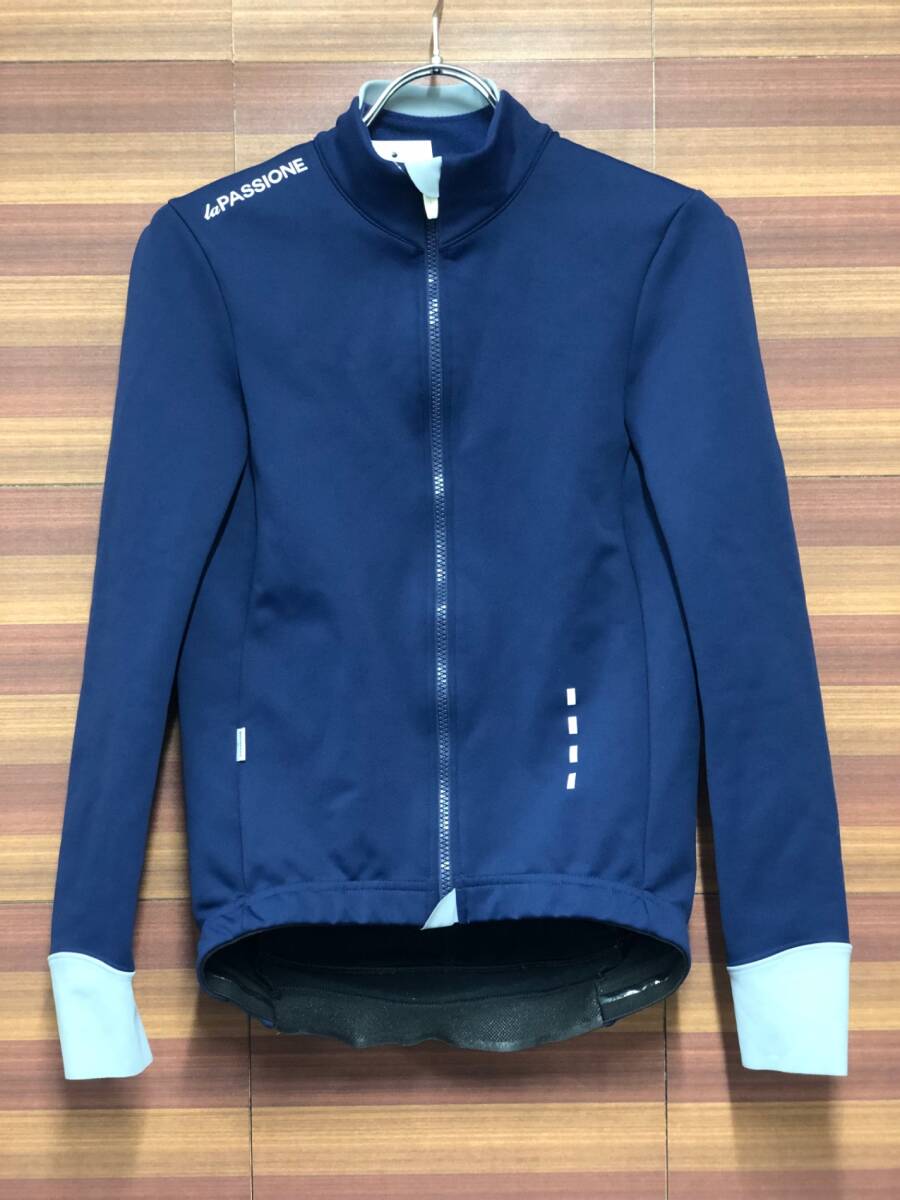 IL914 ラパッション LA PASSIONE PRESTIGE WINTER JACKET 長袖 サイクルジャケット 紺 XS拍卖