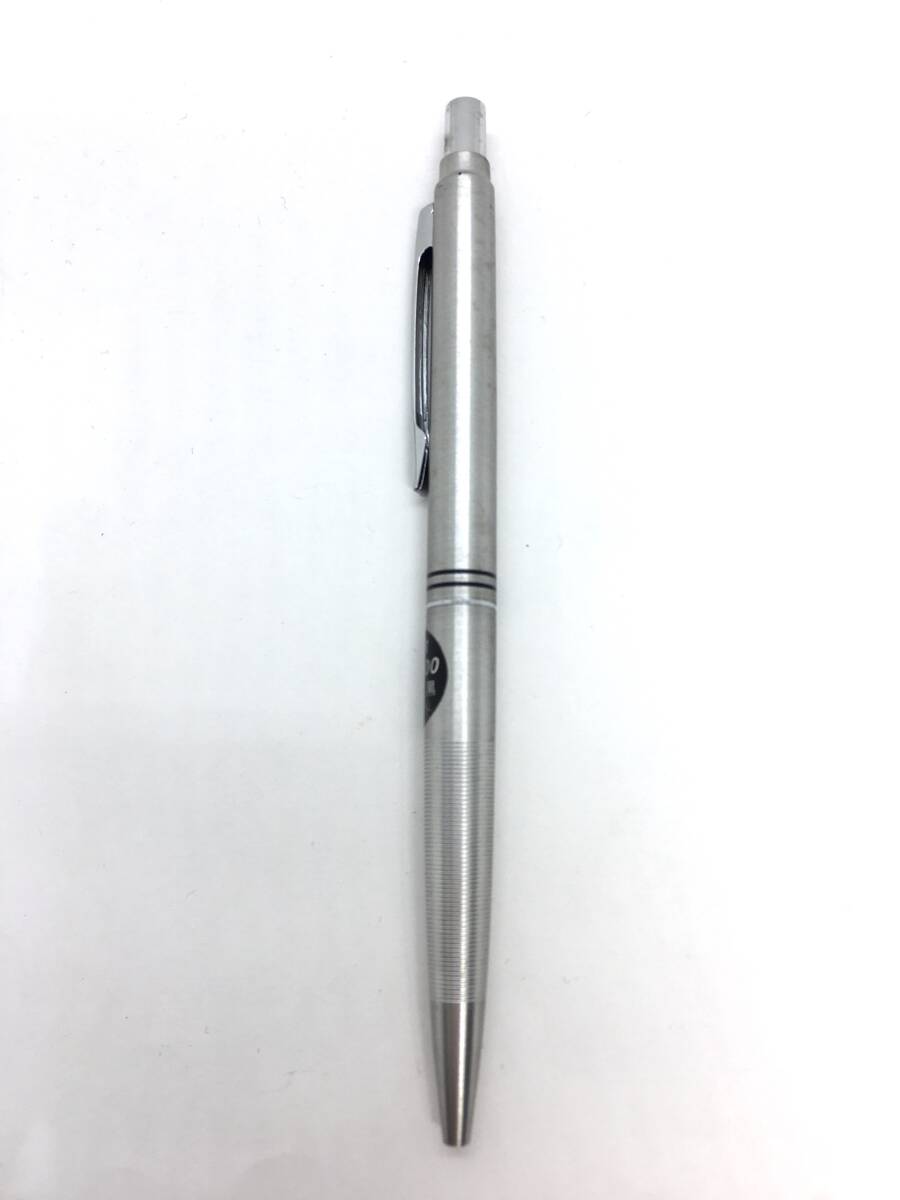 未使用保管品 PILOT パイロット ステンレス ノック式 ボールペン 細字 黒 80's 廃盤文具 BA-5拍卖