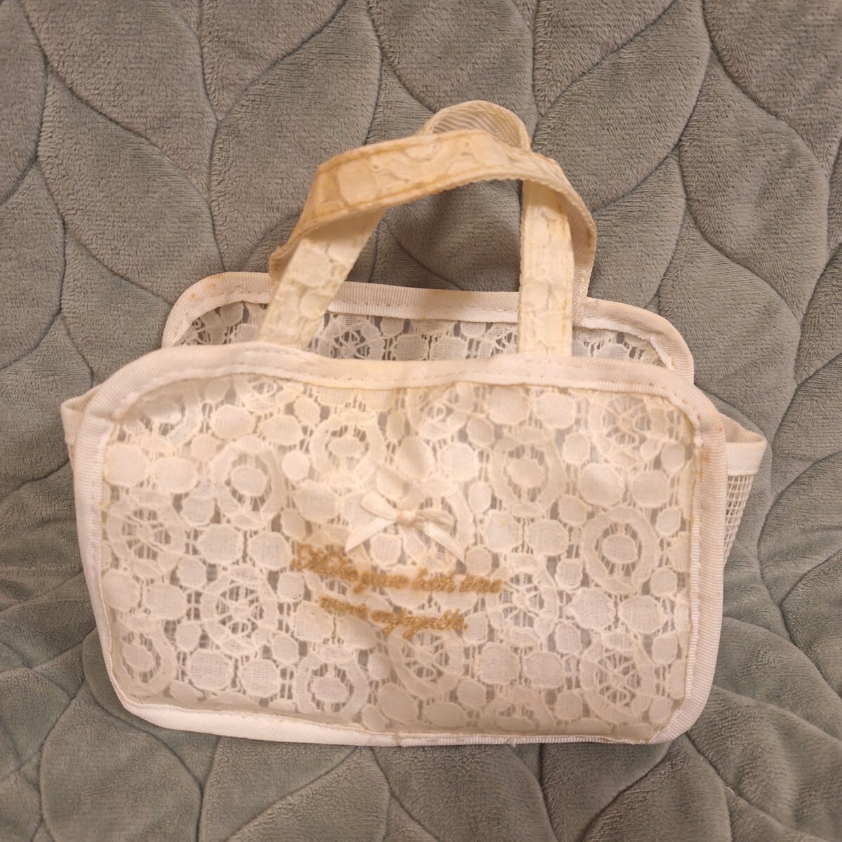 アフタヌーンティー スパバッグ 白 小物入れ ポーチ AfternoonTea拍卖