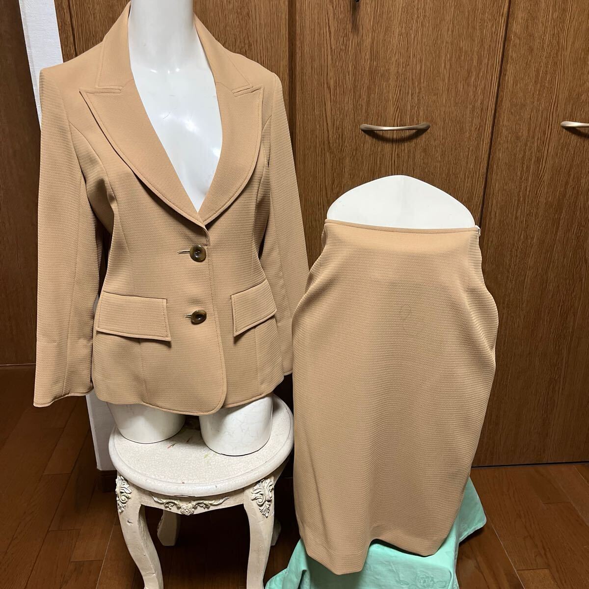 ●ラモーネ スーツ 9AR レディース 茶系 セットアップ スカートスーツ拍卖