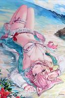 中古タペストリー 博衣こより 「海の想い出」B2タペストリー 「バーチャルYouTuber ホロライブ 博衣こより 誕生拍卖