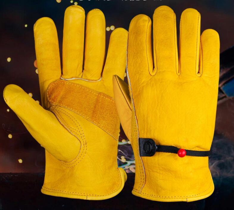 新入荷バイク レザー グローブ 調整可 XXL 牛革 作業 軍手 耐用 製防寒 旧車 拍卖