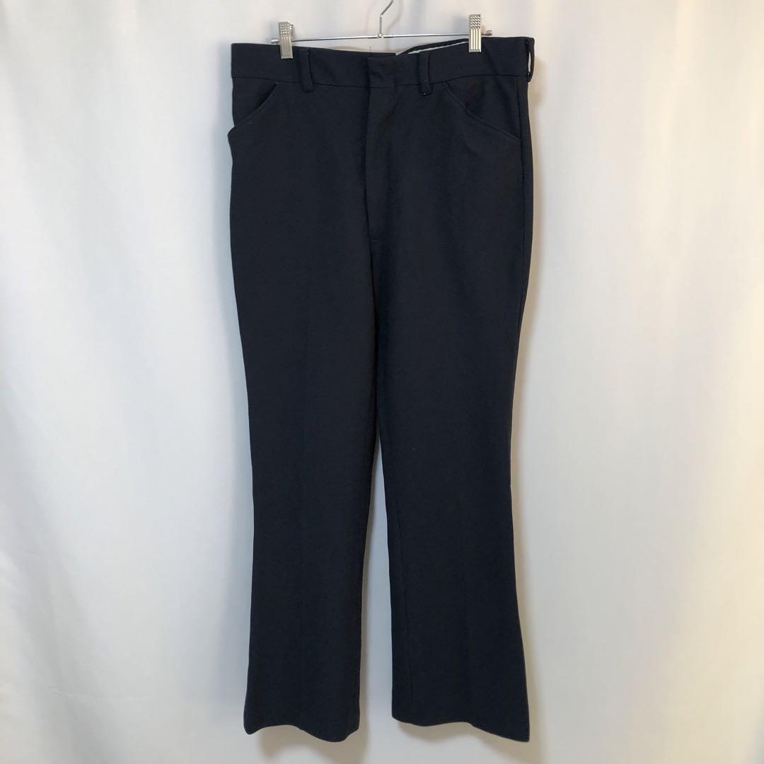 B-586 ヴィンテージ ワイドパンツ スラックス ロケットタロン ポリエステル拍卖