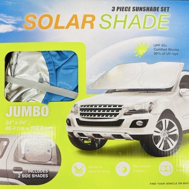 新品 JUMBO SOLARSHADE UPF50+ 86.4x162.6cm ソーラーシェード カー用品 /510890在★48拍卖