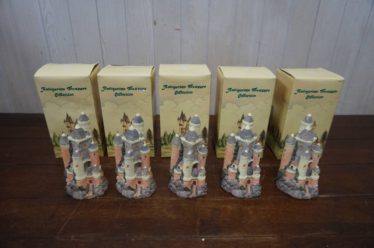 新古品☆アンティクリアン☆トレジャーコレクション☆陶器のお家5点☆014☆412S4-J15906拍卖