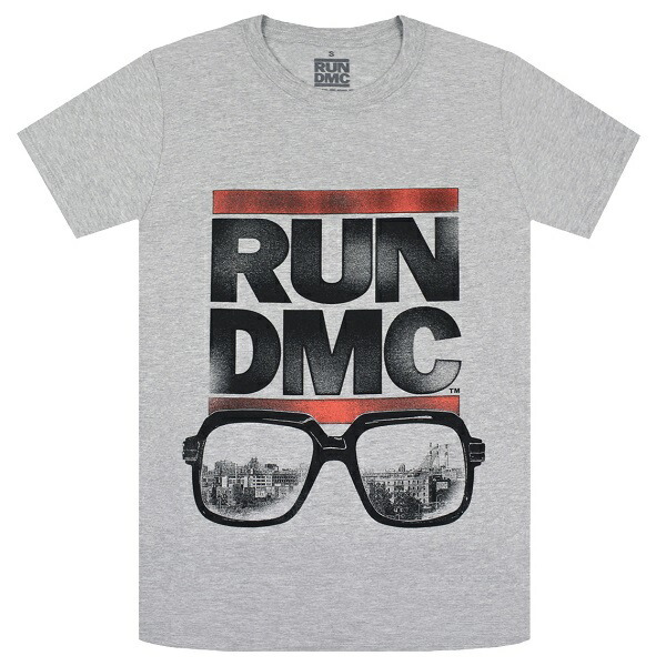 RUN DMC ランディーエムシー Glasses NYC Tシャツ GREY Mサイズ オフィシャル拍卖