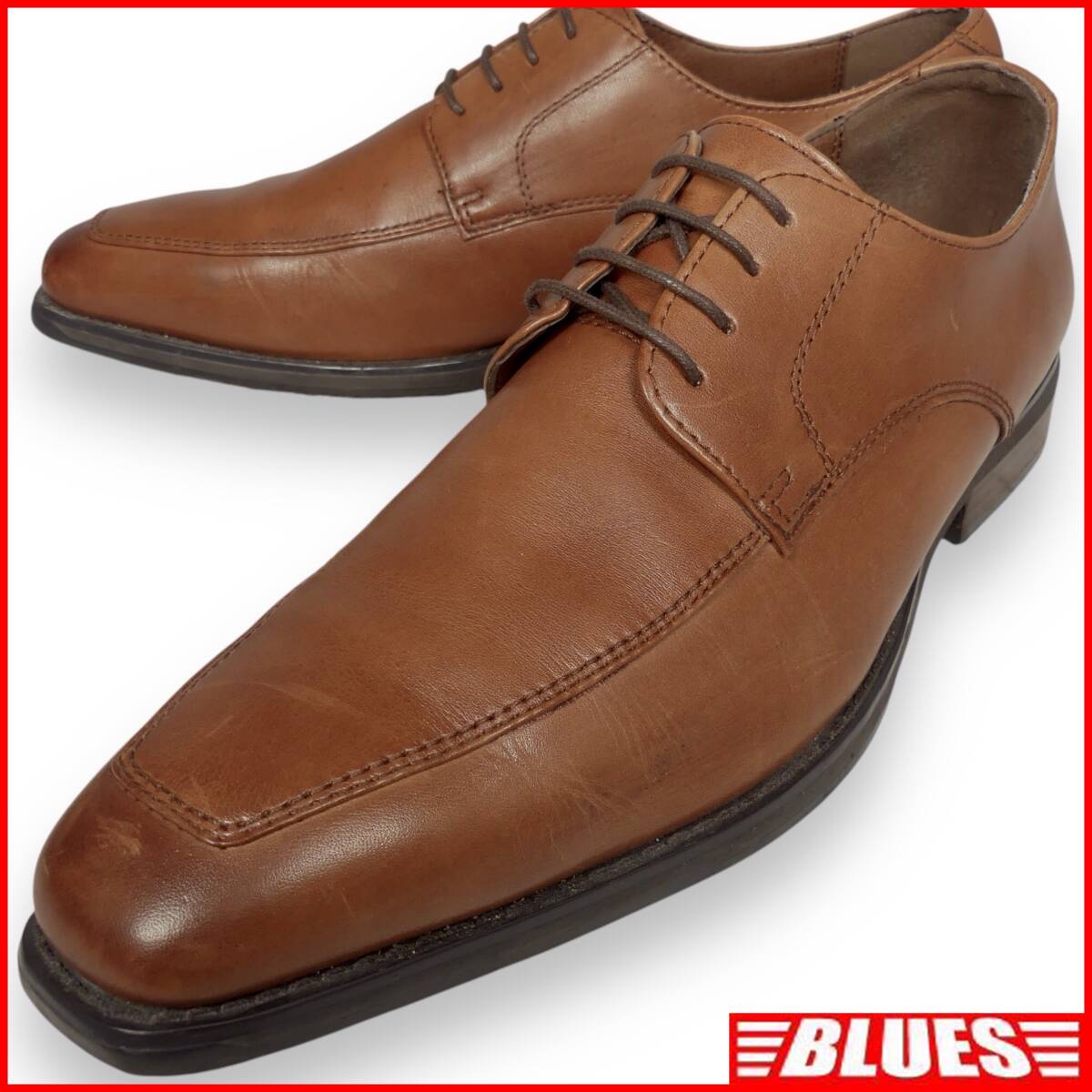 即決★RITORNO★26cm レザービジネスシューズ リトルノ メンズ 茶 本革 レースアップ 本皮拍卖