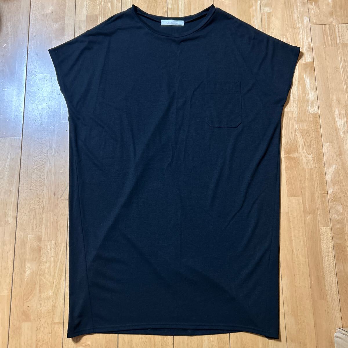 しまむら LUNACION ルナシオン トップス ロングシャツ ブラック レディース サイズ L ポリエステル65% woman 新品 未使用品 送料無料拍卖