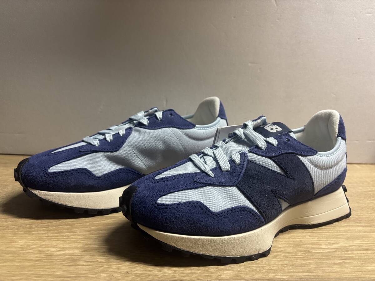 未使用 26cm D ニューバランス MS327WD NAVY new balance拍卖