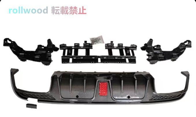 メルセデス・ベンツ Cクラス リアリップ バボススタイル W205 2ドア 4ドア LED付き リアリップ 4本出しテールパイプ 2015~2021拍卖