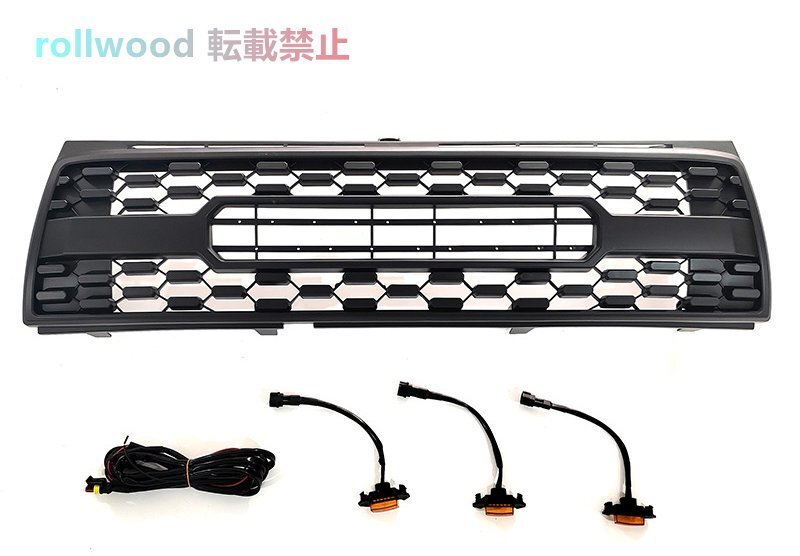 トヨタ タコマ 97-00 ハニカムLEDライト付きフロントグリル拍卖