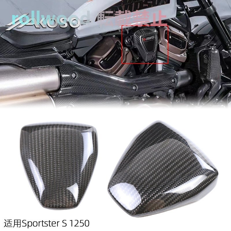 ハーレー Harley Sportster S1250 スポーツスター モーターサイクル カーボンファイバー 右サイド小型パネル拍卖