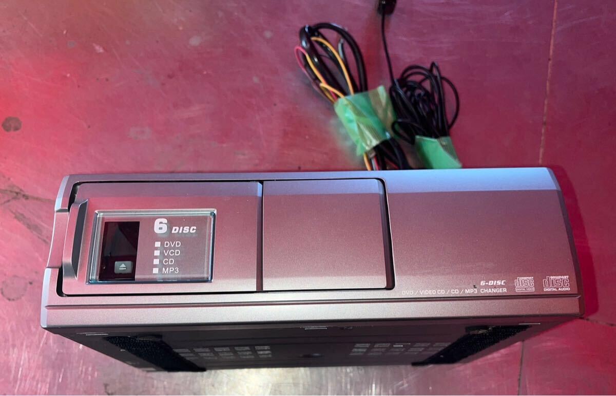 6 DISC ディスク チェンジャー DVD CD LCD MP6 CHENGER メーカー不明 カセット無し NO.1001 CDチェンジャー拍卖