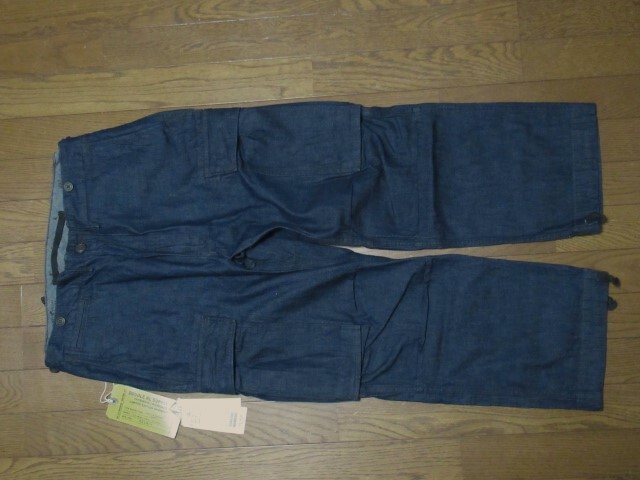 RRL リミテッド BEAMS PLUS 別注 デニム カーゴパンツ 濃紺 W34 DoubleRL RALPH LAUREN ラルフローレン タグ付き 未使用品拍卖