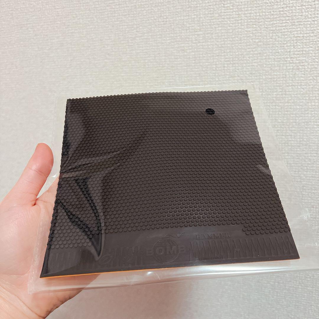 卓球 ラバー ボム(BOMB) ハマー HAMMER 表ソフト レッド KK1拍卖