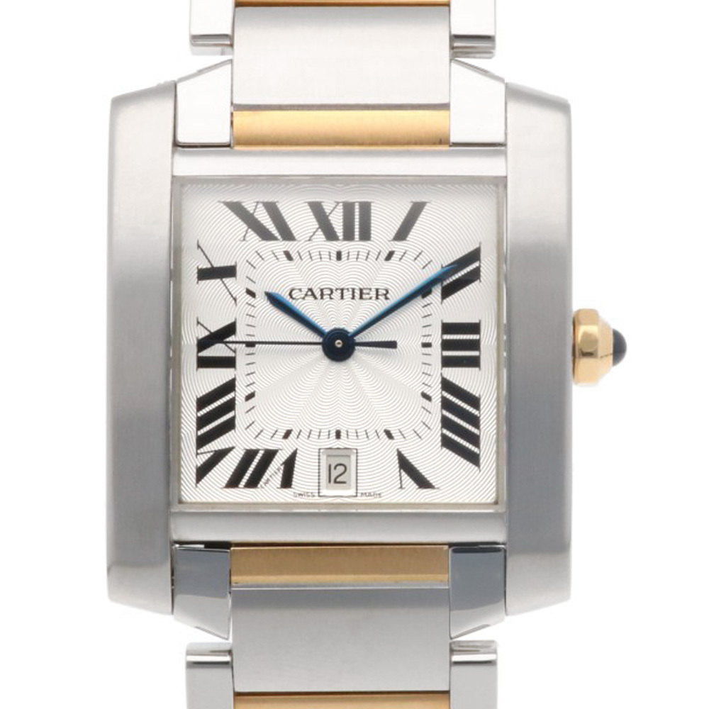 カルティエ タンクフランセーズLM 腕時計 時計 ステンレススチール 自動巻き メンズ 1年保証 CARTIER 中古拍卖