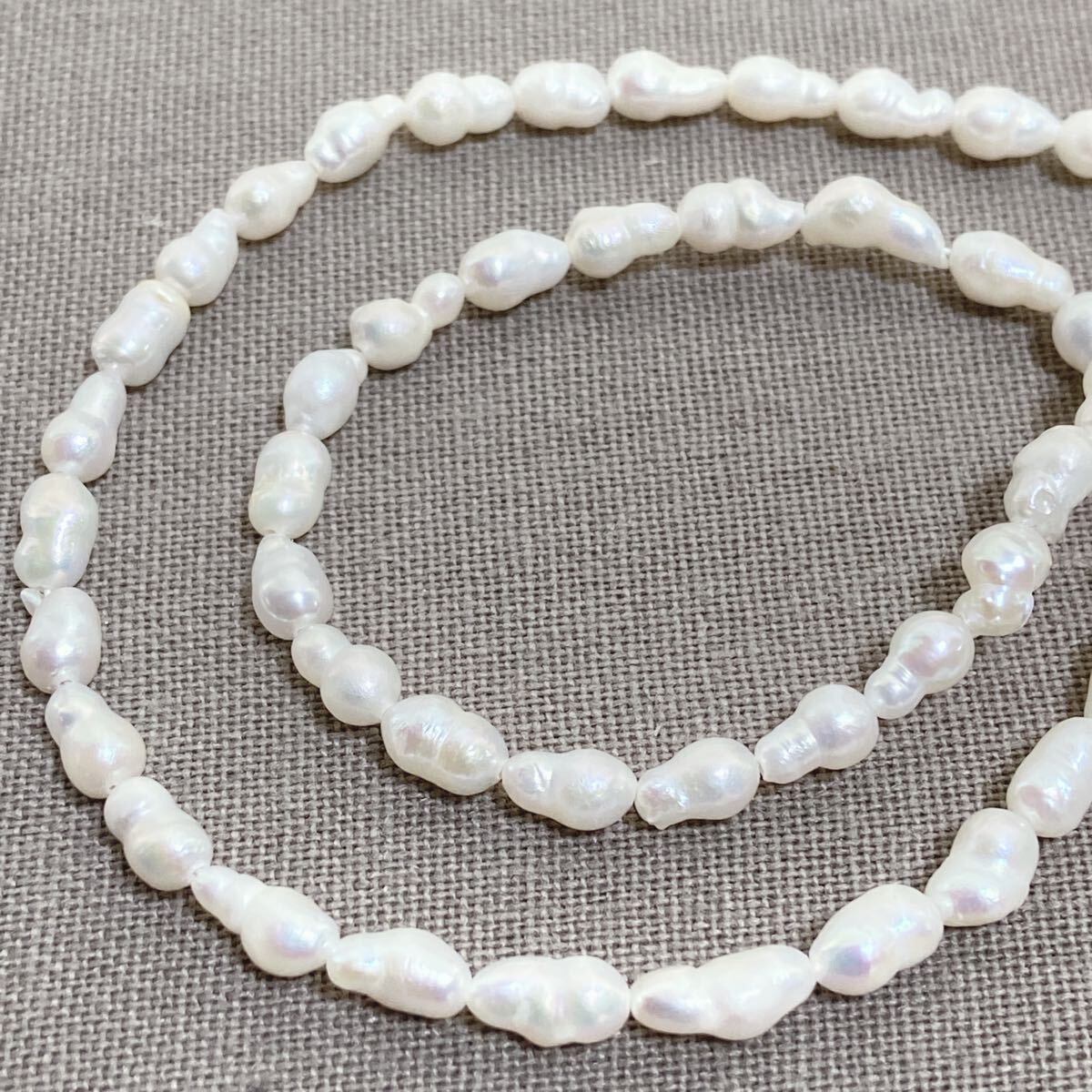 er271/new!淡水パール◇ミニライスバロック形1連拍卖