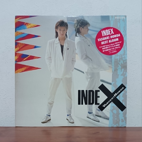 LP/ 本田恭章☆YASUAKI HONDA「INDEX」ベスト・アルバム / 歌詞カード付 / Shake & Shakeパラダイス サヨナラのSEXY BELL拍卖