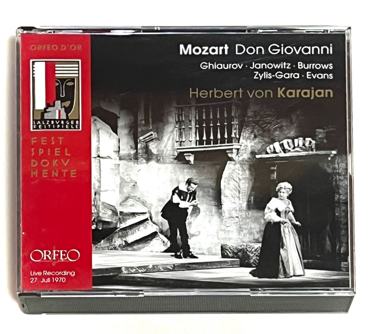 CD★【輸入盤】 歌劇『ドン・ジョヴァンニ』全曲 カラヤン指揮ウィーン・フィル、ギャウロフ、ほか(1970年ステレオ)(3CD)拍卖