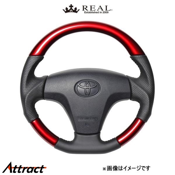 レアル ステアリング オリジナルシリーズ(パールレッド)サンバー トラック S500J TYB-RDW-BK REAL拍卖