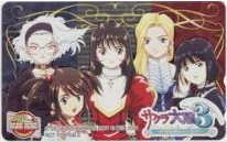 【テレカ】 サクラ大戦3 巴里は燃えているか 藤島康介 ファミ通一族の陰謀 4S-A1022 未使用・Aランク拍卖