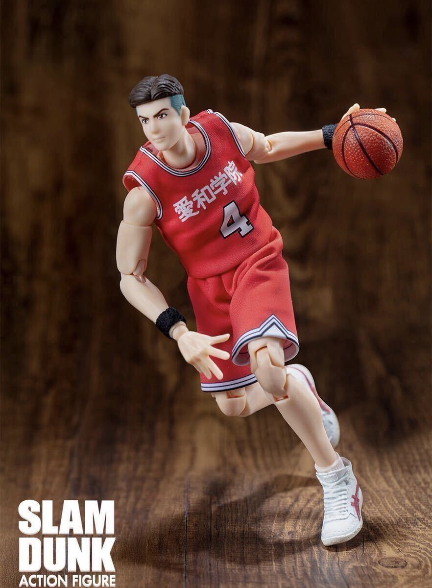 【即納】レア スラムダンク 1/10 可動フィギュア 諸星大 4号 愛和学院 赤ユニフォーム SLAMDUNK ACTION FIGURE 非s.h.figuarts figma拍卖