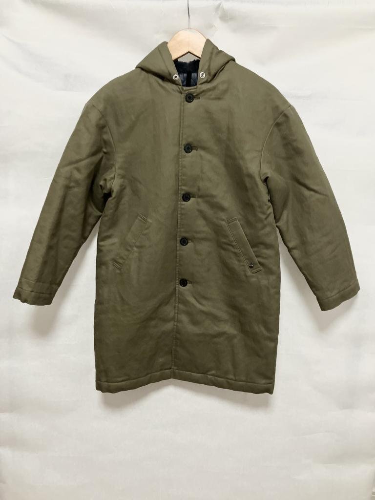 【送料込】FITH フィス コート 130cm ブラウン(カーキよりの)×ブラック×シルバー 裏地あり 中綿入り 男の子 キッズ アウター s3407121拍卖