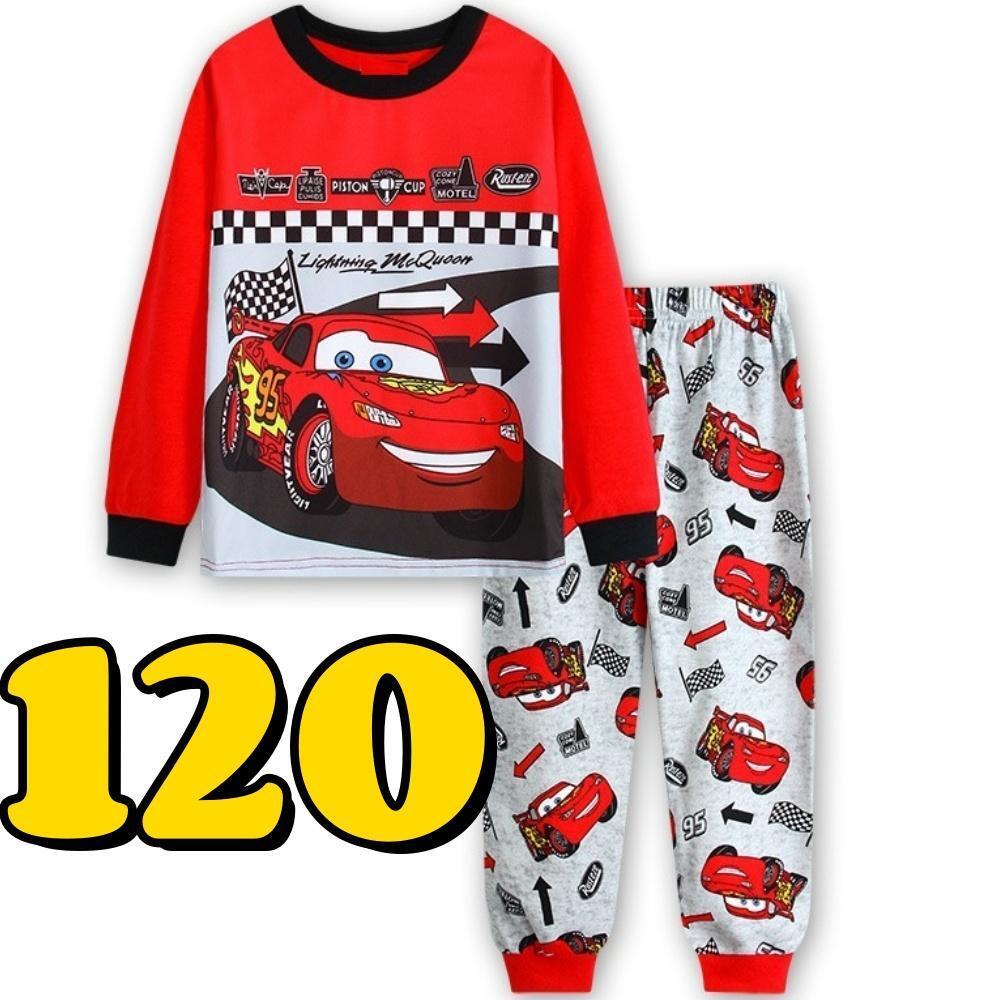 【新品】キッズパジャマ カーズ 上下セット 長袖 マックィーン 寝間着 120cm拍卖