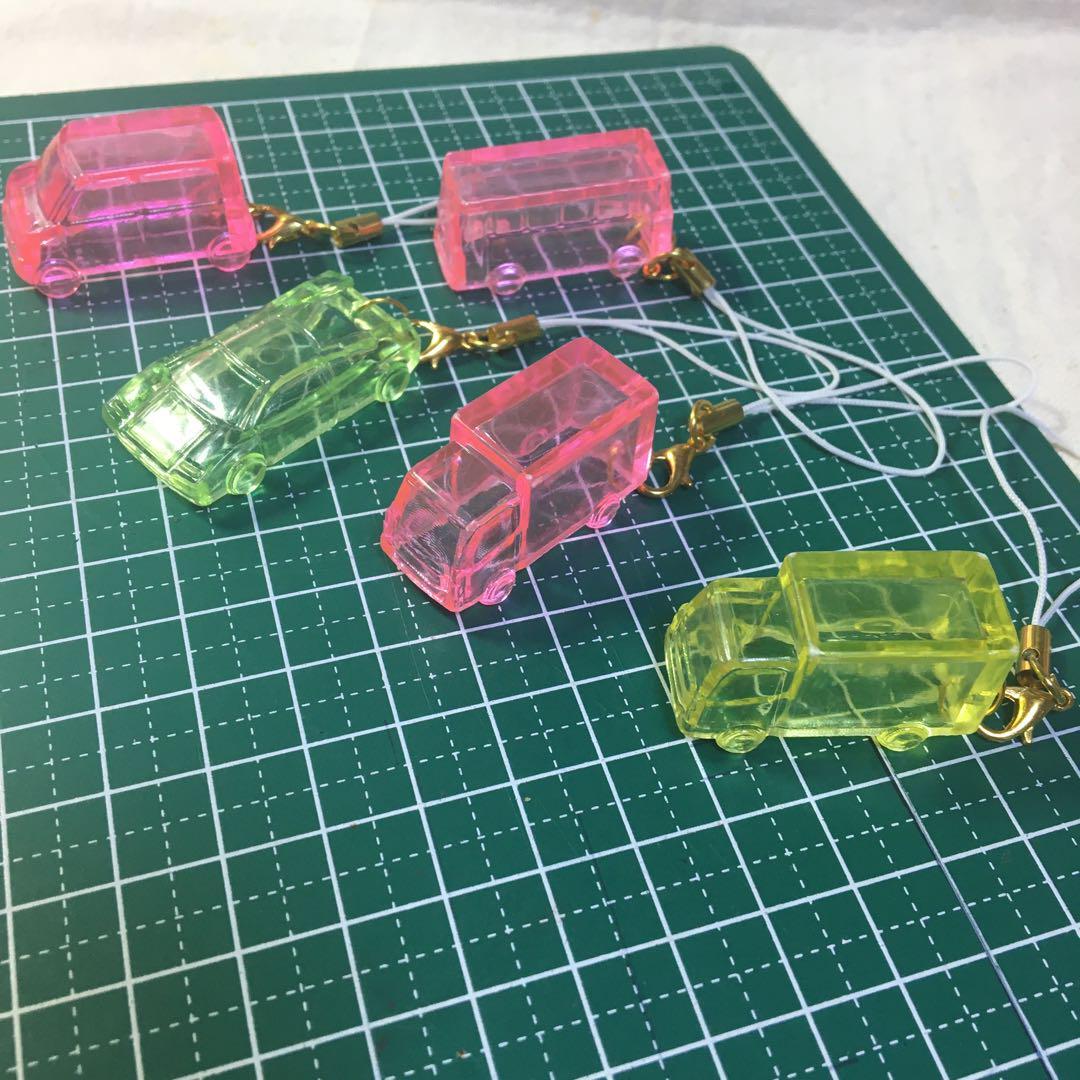 車 カー ストラップ 5個セット 緑色 ピンク色 イエロー ストラップ拍卖