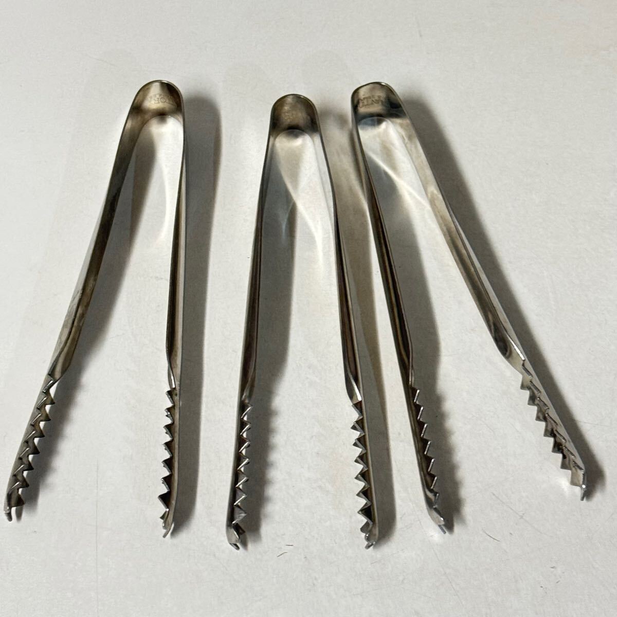 ゆがみあり アイストング アイスペールトング 3本 バー用品拍卖